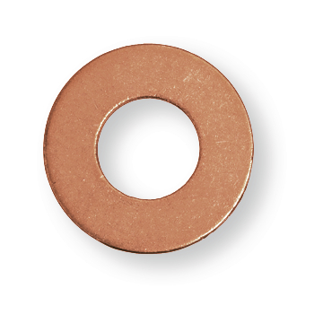 Arandela de cobre 10x21x1,5 mm